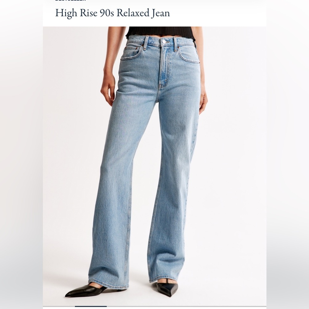 Abercrombie & Fitch the 90s relaxed Jean high rise size 10R